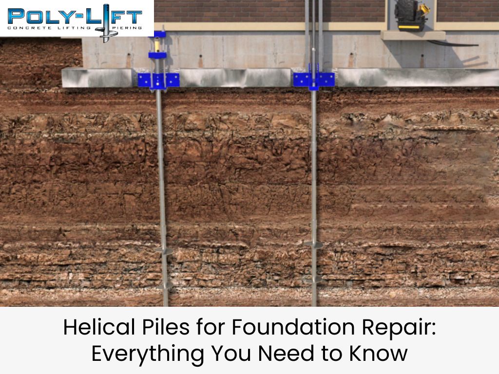 helical piles for foundation repair